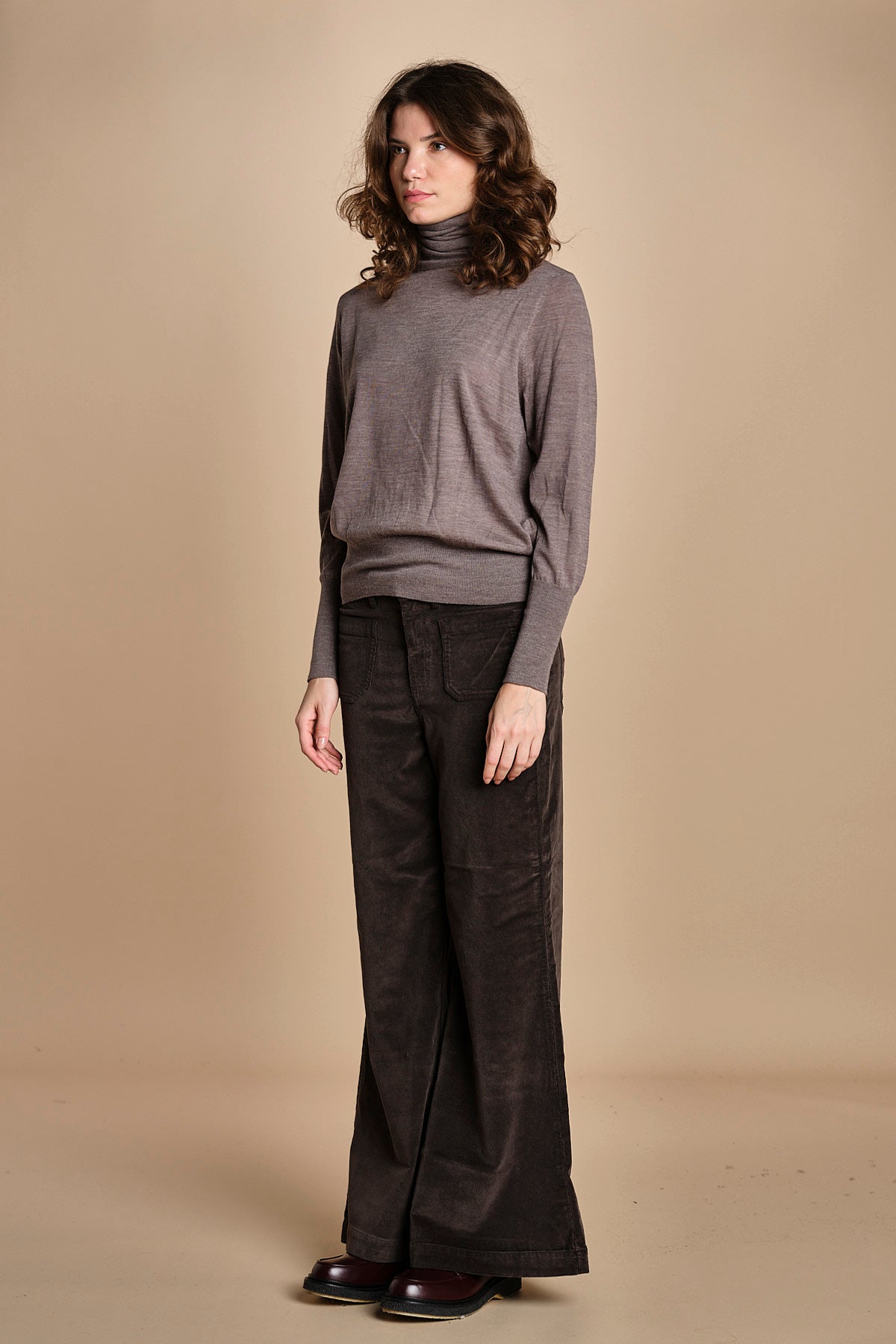 73% COTONE 25%TENCEL 2% ELASTAN CARLA XV01 133 CAFFÉ ps don't forget me 