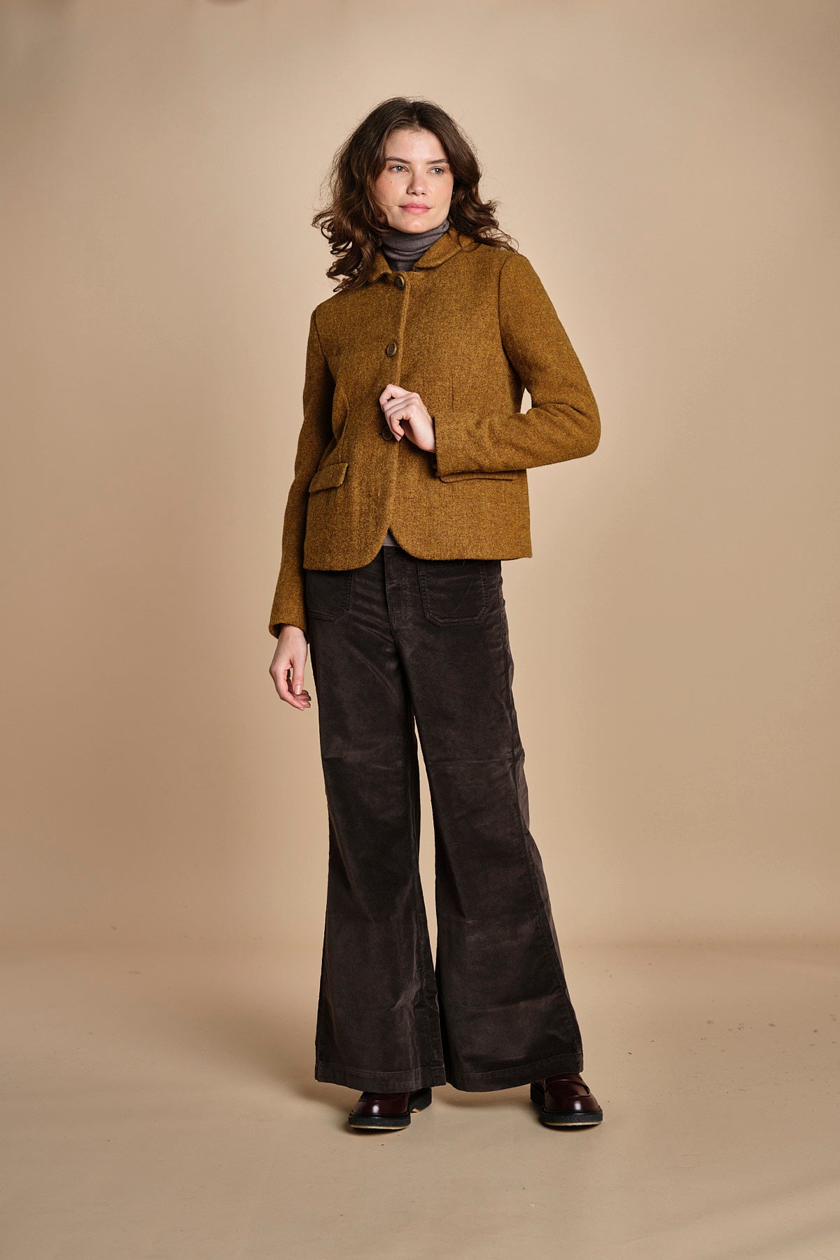 73% COTONE 25%TENCEL 2% ELASTAN CARLA XV01 133 CAFFÉ ps don't forget me 