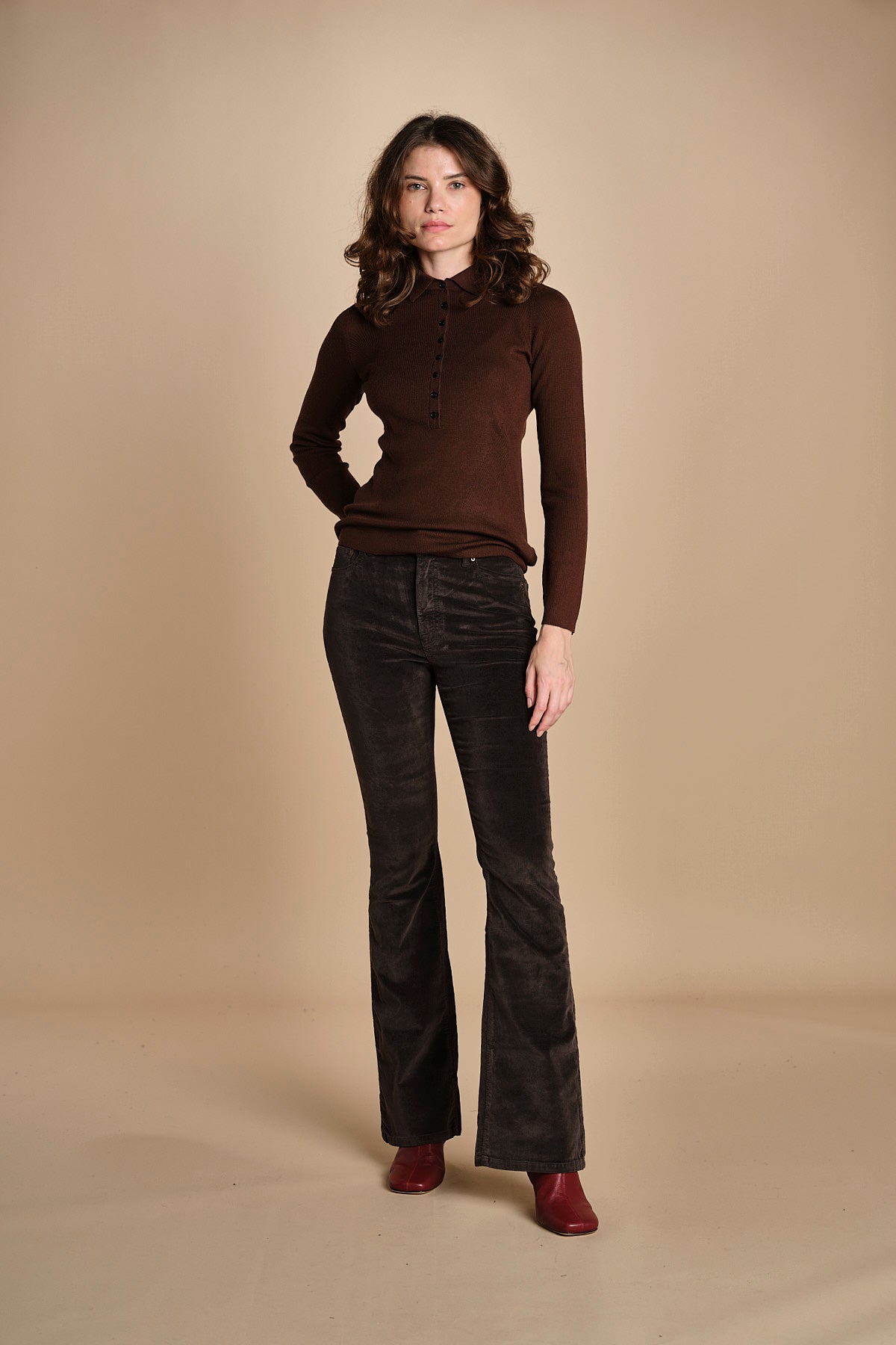 73% COTONE 25% TENCEL 2% ELASTAN MONICA XV01 133 CAFFE ps don't forget me 