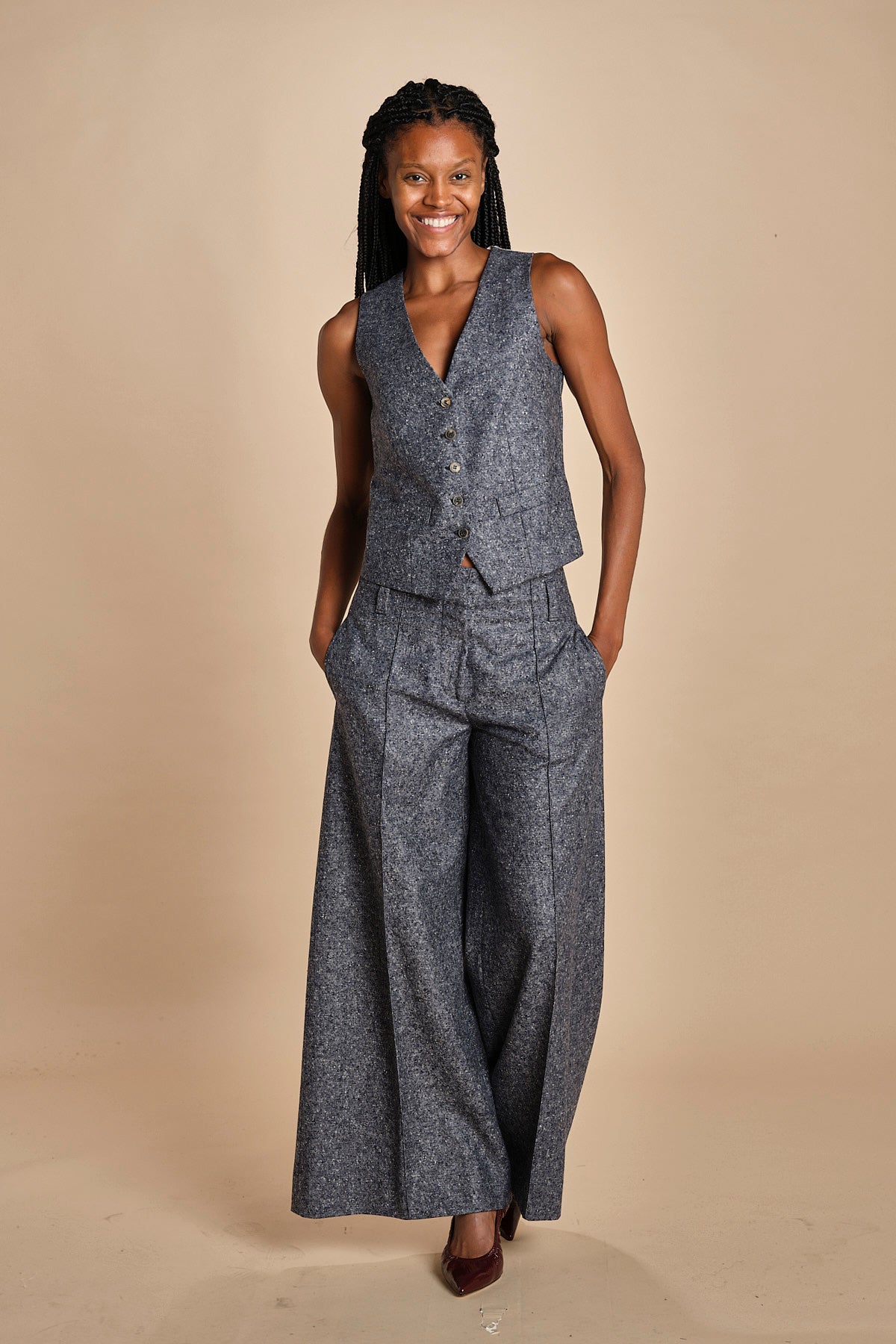gilet occhio di pernice BETTY 33099932 15 quelledue 