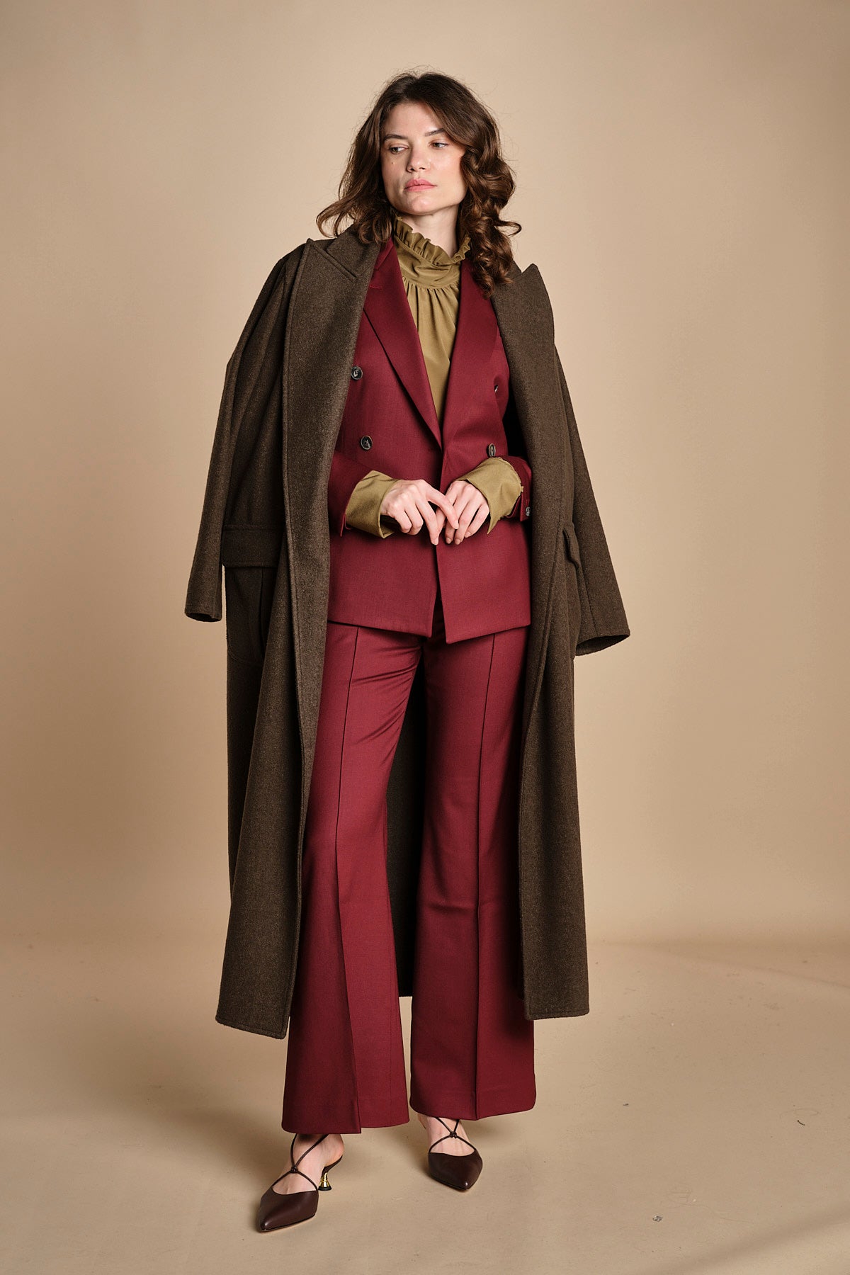 giacca slim doppiopetto in gabardina BICE 33035339 164 quelledue 