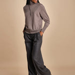 pantalone con pinces in flanella MAFALDA T 357194 50 quelledue 
