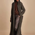 pantalone in flanella con pinces MAFALDA T 357194 73 quelledue 
