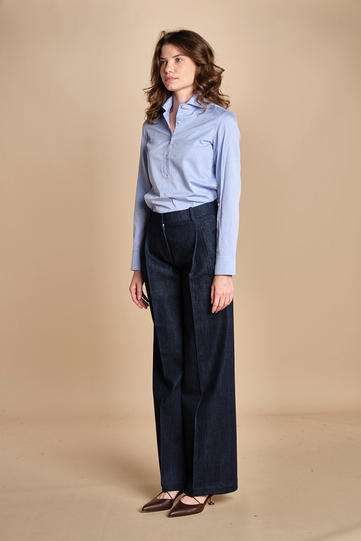denim con pinces MAFALdA T 357170 15 quelledue 