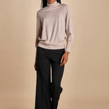 MELODIA pantalone cropped con risvolto in gabardina MELODIA 652339 3 quelledue 