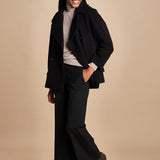 MELODIA pantalone cropped con risvolto in gabardina MELODIA 652339 3 quelledue 