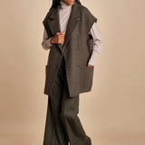 pantalone cropped con risvolto in gabardina MELODIA 652339 44 quelledue 