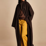 pantalone cropped con risvolto in gabardina MELODIA 652339 45 quelledue 