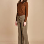 pantalone cropped con risvolto MELODIA 652923 19 quelledue 