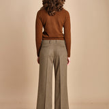 pantalone cropped con risvolto MELODIA 652923 19 quelledue 