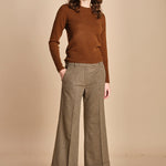 pantalone cropped con risvolto MELODIA 652923 19 quelledue 