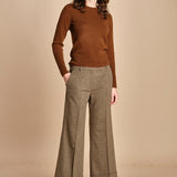 pantalone cropped con risvolto MELODIA 652923 19 quelledue 