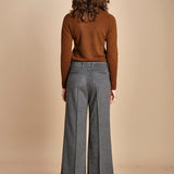 pantalone cropped con risvolto MELODIA 652923 50 quelledue 