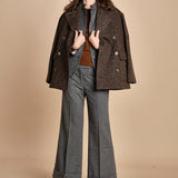 pantalone cropped con risvolto MELODIA 652923 50 quelledue 