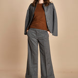pantalone cropped con risvolto MELODIA 652923 50 quelledue 