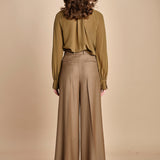 pantalone in batavia con tasca sul retro MONIQUE 689907 19 quelledue 