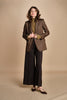 pantalone over con nervature in gabardine