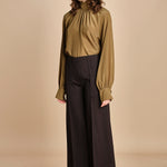 pantalone over con nervature in gabardine ORIANA 540339 11 quelledue 