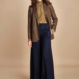 pantalone over con nervature in gabardine ORIANA 540339 15 quelledue 