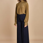 pantalone over con nervature in gabardine ORIANA 540339 15 quelledue 