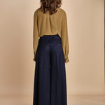 pantalone over con nervature in gabardine ORIANA 540339 15 quelledue 