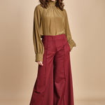 pantalone over con nervature in gabardine ORIANA 540339 164 quelledue 
