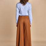 pantalone over con nervature in gabardine ORIANA 540339 26 quelledue 