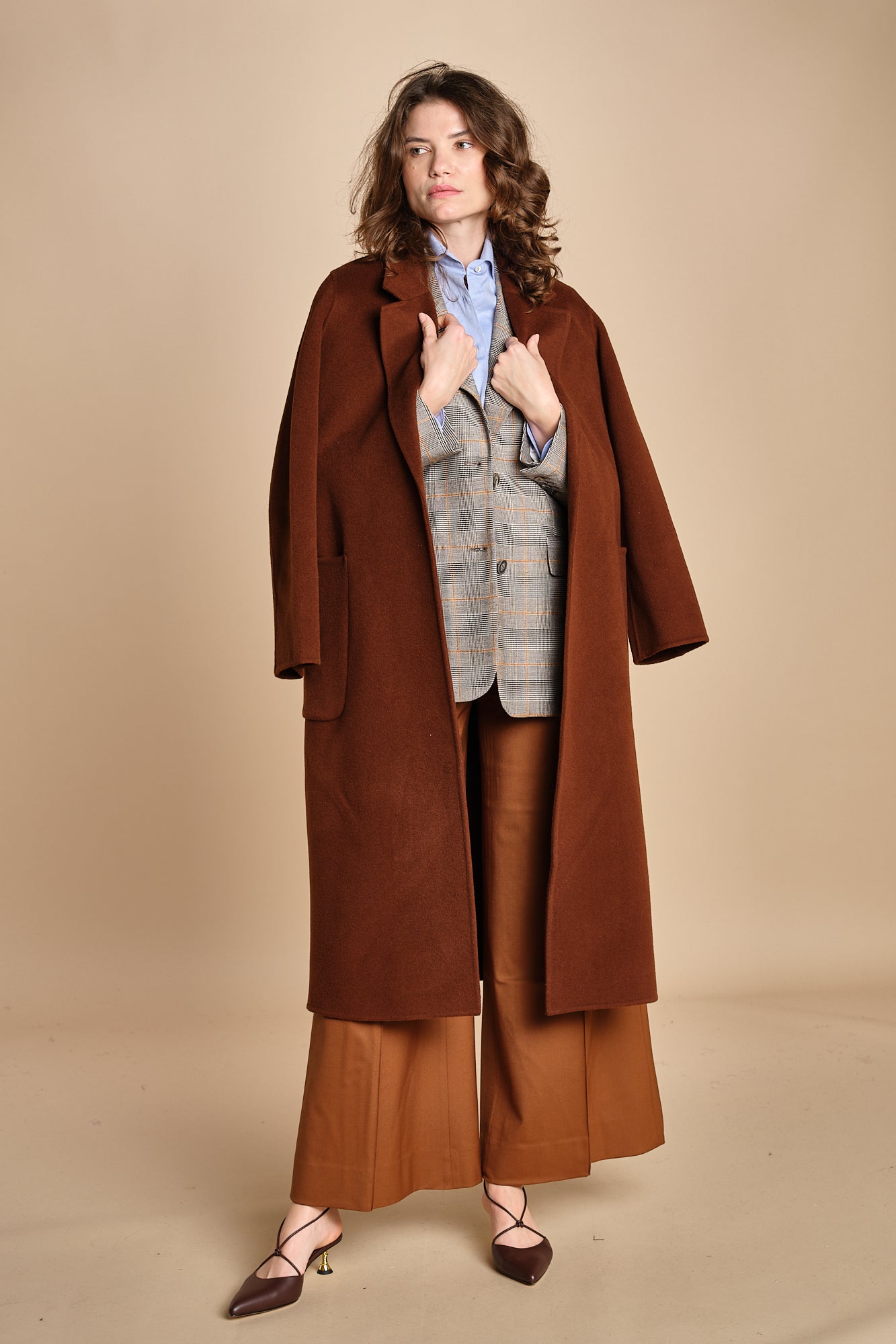 pantalone over con nervature in gabardine ORIANA 540339 26 quelledue 
