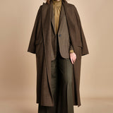 pantalone over con nervature in gabardine ORIANA 540339 44 quelledue 