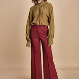 pantalone diritto con nervature in gabardina OTTAVIA 67339 164 quelledue 