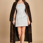 miniabito con ricamo fiori. RVBR-1185 IVORY rebecca vallance 