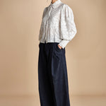 camicia maniche a palloncino CHETNA TOP SIMPLY WHITE scarlett poppies 