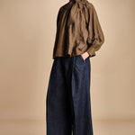 camicia con nastri intrecciati MARONA OLIVE GREEN scarlett poppies 