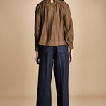camicia con nastri intrecciati MARONA OLIVE GREEN scarlett poppies 