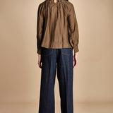 camicia con nastri intrecciati MARONA OLIVE GREEN scarlett poppies 