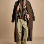 camicia con nastri intrecciati MARONA OLIVE GREEN scarlett poppies 