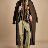 camicia con nastri intrecciati MARONA OLIVE GREEN scarlett poppies 