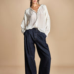 camicie con rouches su maniche PAIRIE TOP VANILLA scarlett poppies 