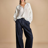 camicie con rouches su maniche PAIRIE TOP VANILLA scarlett poppies 