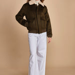 bomber in tessuto AIRGUARD KHAKI schott 