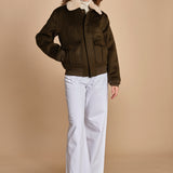 bomber in tessuto AIRGUARD KHAKI schott 