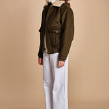 bomber in tessuto AIRGUARD KHAKI schott 