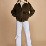 bomber in tessuto AIRGUARD KHAKI schott 
