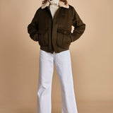 bomber in tessuto AIRGUARD KHAKI schott 