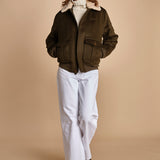 bomber in tessuto AIRGUARD KHAKI schott 