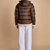 piumino con cappuccio IDAK2 BROWN schott 