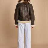 giaccone in montone LC1259 BROWN schott 