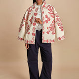 camicia girocollo con fiori intarsiati. LULA 016 WHITE sea ny 