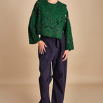 CECI top pizzo m/l CECI 019 GREEN sea ny 