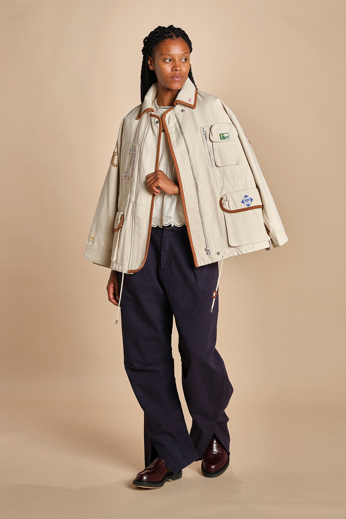 field jacket CAROLYN 038 CREAM sea ny 
